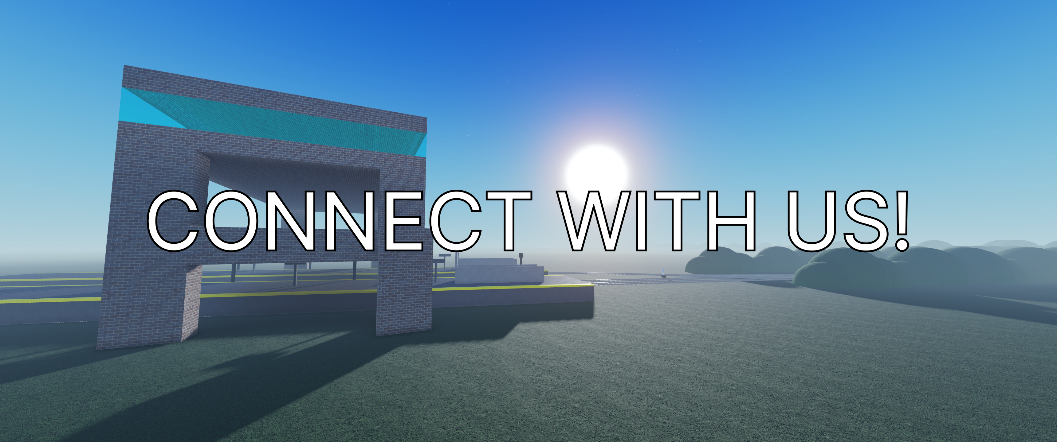 A train driving in Clover Green Rail.